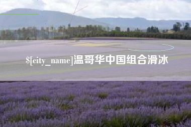 东阳温哥华中国组合滑冰