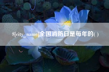 东阳全国消防日是每年的( )