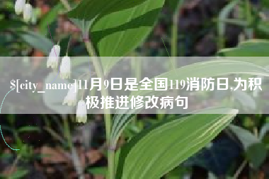 东阳11月9日是全国119消防日,为积极推进修改病句