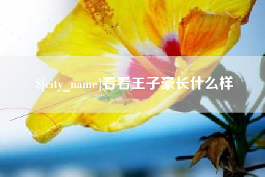 东阳看看王子豪长什么样