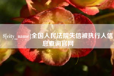 东阳全国人民法院失信被执行人信息查询官网