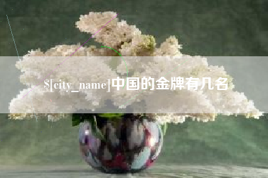 东阳中国的金牌有几名