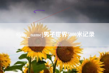 东阳男子世界5000米记录