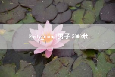 东阳男子 5000米