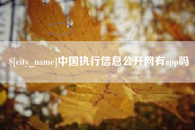 东阳中国执行信息公开网有app吗