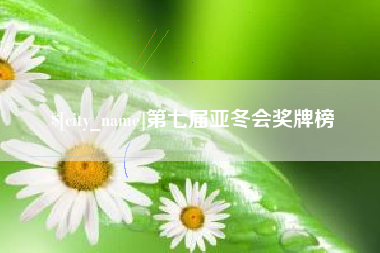 东阳第七届亚冬会奖牌榜