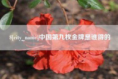 东阳中国第九枚金牌是谁得的