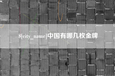 东阳中国有哪几枚金牌