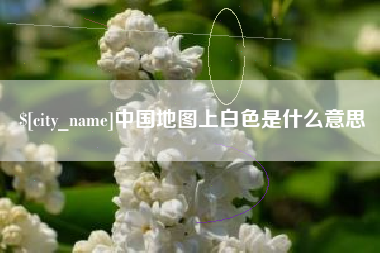 东阳中国地图上白色是什么意思