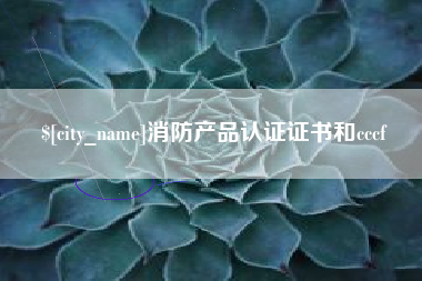 东阳消防产品认证证书和cccf