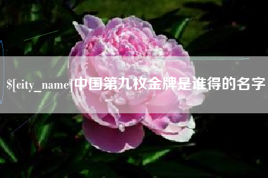 东阳中国第九枚金牌是谁得的名字