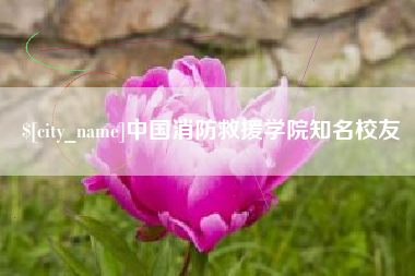 东阳中国消防救援学院知名校友