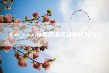 东阳每年的消防日是几月几号