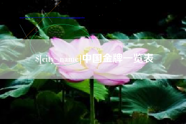 东阳中国金牌一览表