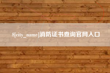 东阳消防证书查询官网入口
