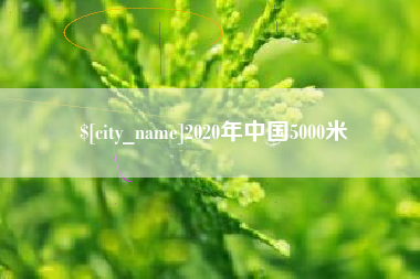 东阳2020年中国5000米